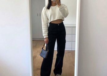 A Few Simple Outfits with Wide Leg Pants